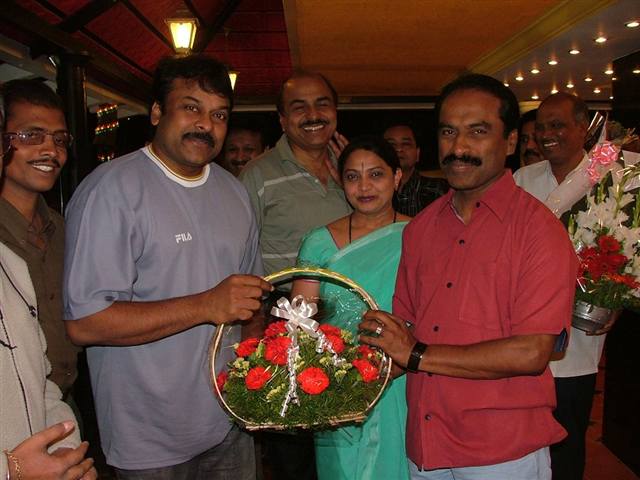 Chiranjeevi, film star and former MP, at GM Rejoyz