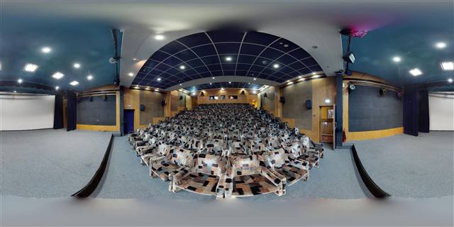 360 degree view inside the Digital Auditorium at GM Rejoyz